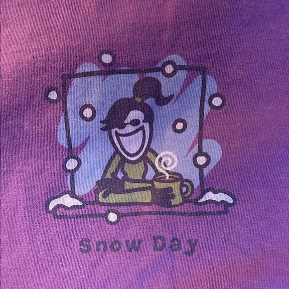 Life Is Good Purple Long Sleeve Tee - Picture 2 of 5